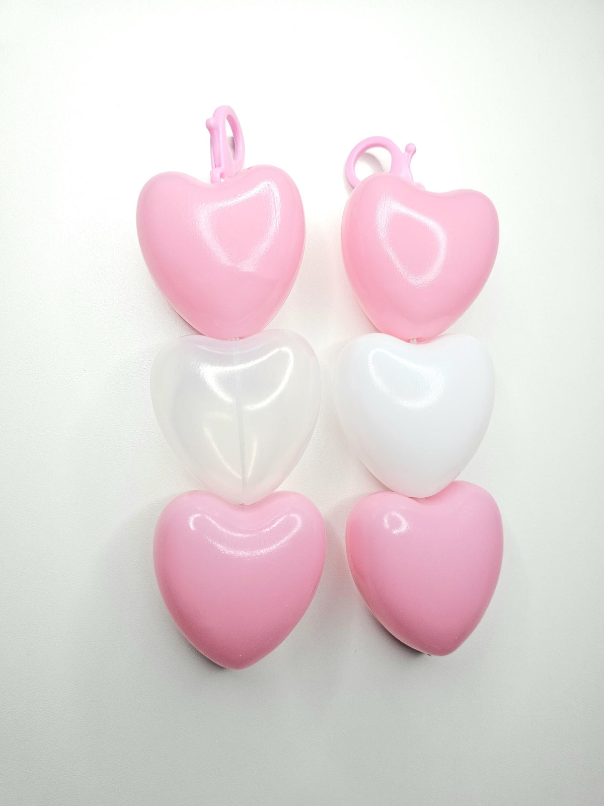 Heart keychain/zipper charm ballpit handmade kawaii accessories